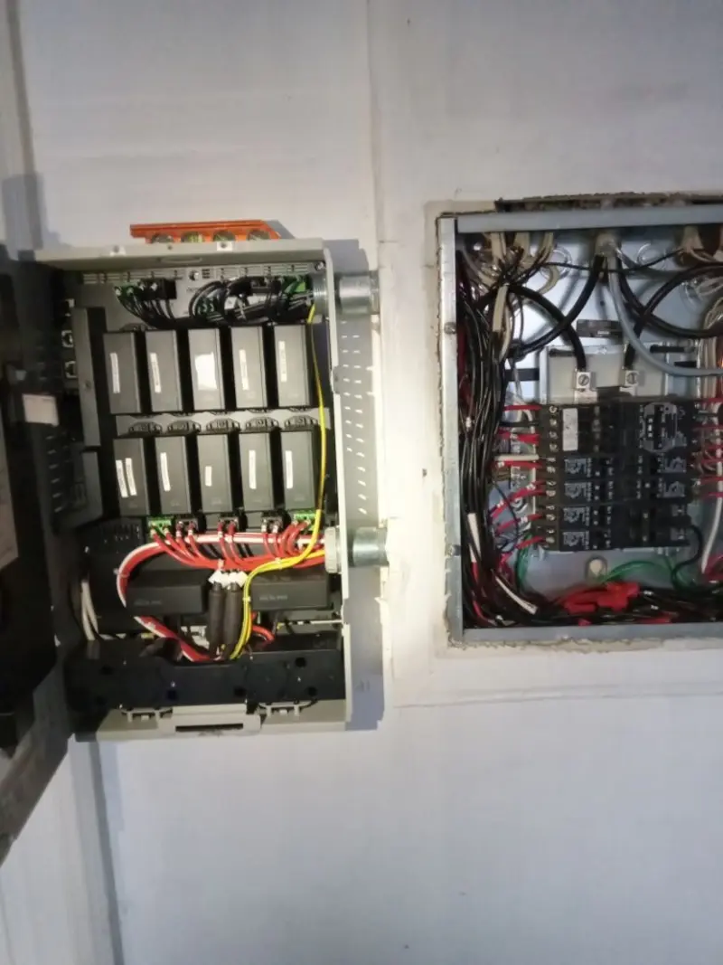 Electrical panel upgrade completed for Security Camera Wiring in Winchendon